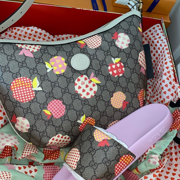 Gucci Shoes Gucci Les Pommes Slides Purse Poshmark
